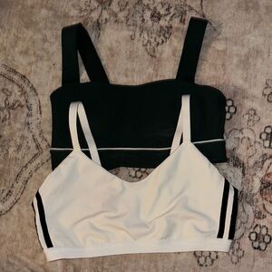 Stylish Black and White Women's Bralette Set